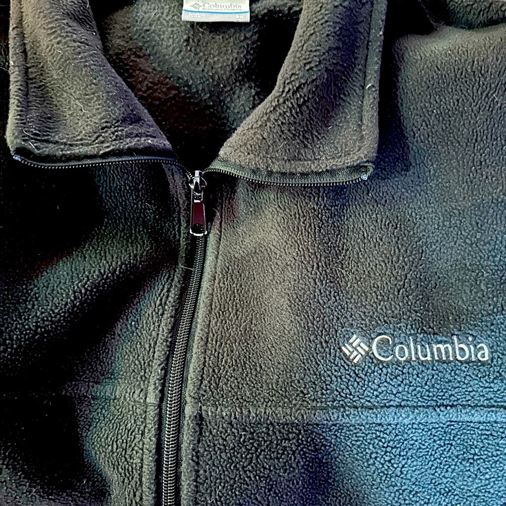 Columbia black full zip fleece jacket Men’s size 3X